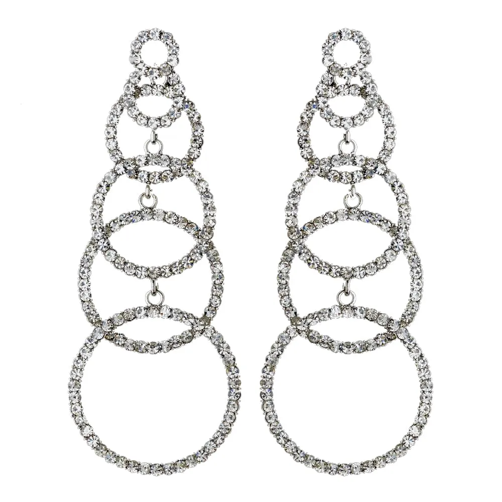 * Silver Clear Earring Set 1063