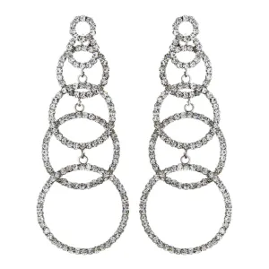 * Silver Clear Earring Set 1063