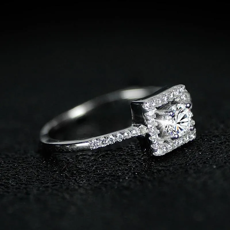 1 Carat AAA  Cubic Zirconia Diamonds for Women Promise Engagement Promise Ring