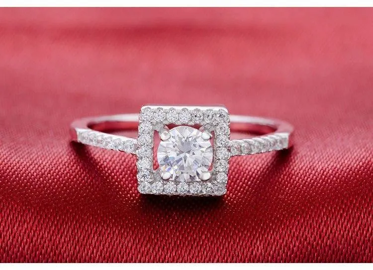 1 Carat AAA  Cubic Zirconia Diamonds for Women Promise Engagement Promise Ring