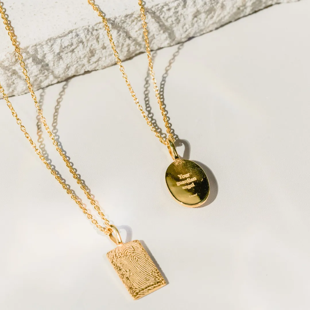 14kt Fingerprint Necklace