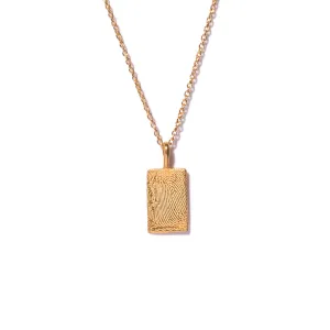 14kt Fingerprint Necklace
