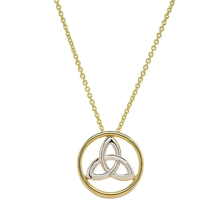 14kt Gold Vermeil Trinity Necklace