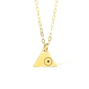 3 Points Air Necklace - Gold