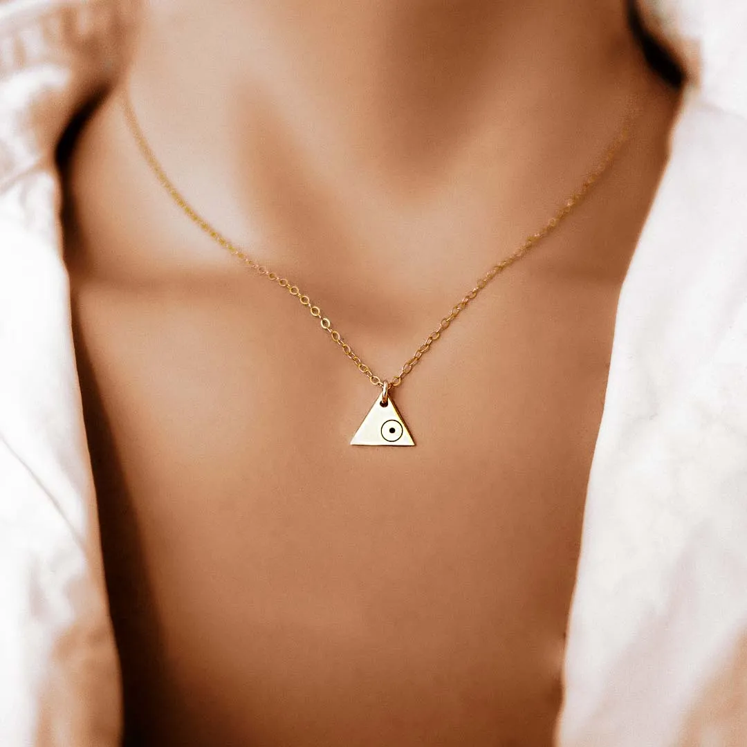 3 Points Air Necklace - Gold