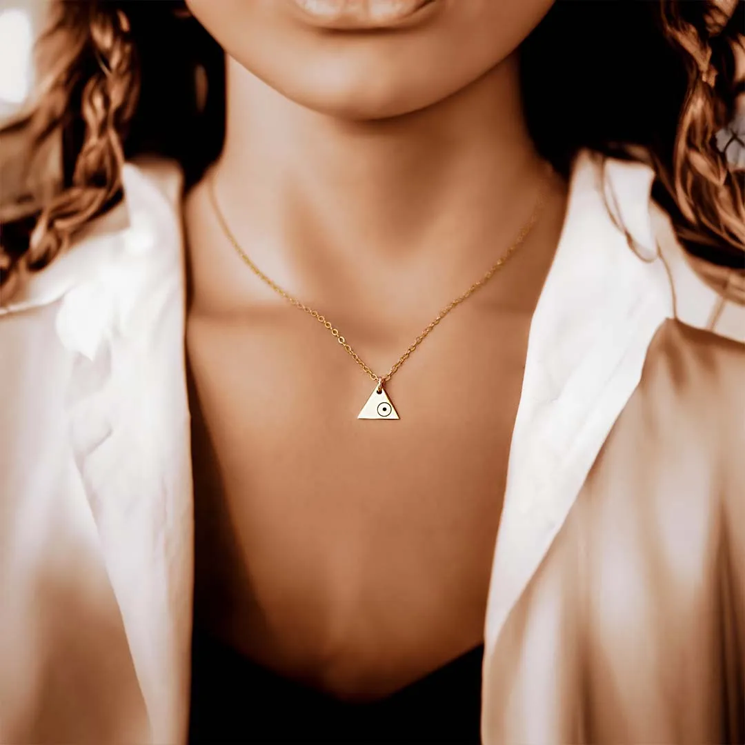 3 Points Air Necklace - Gold