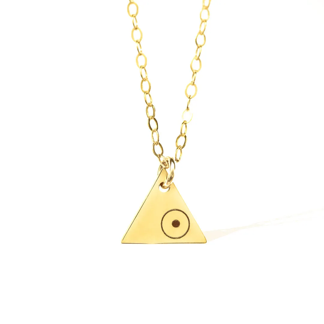 3 Points Air Necklace - Gold