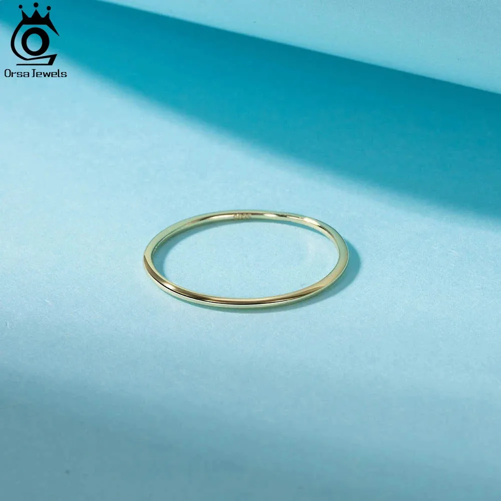 925 Sterling Silver Minimalism Tiny Rings for Women