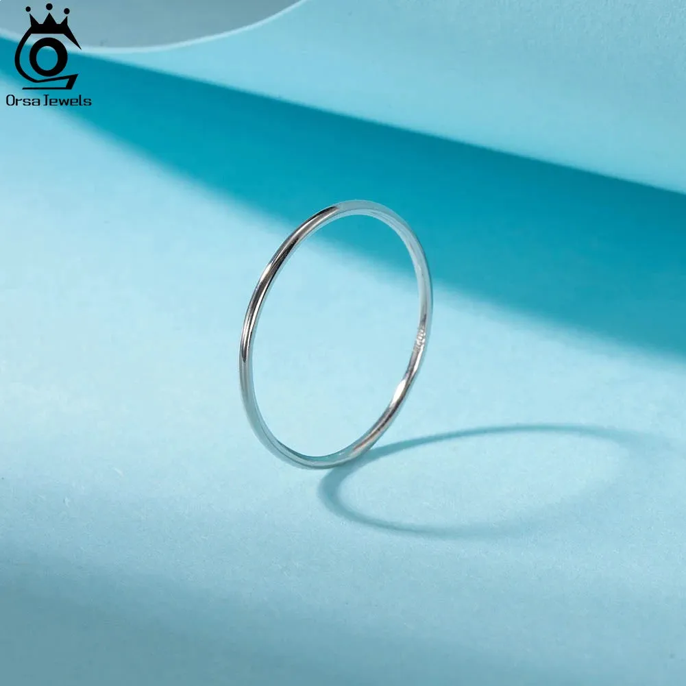 925 Sterling Silver Minimalism Tiny Rings for Women