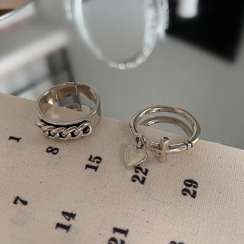 925 Sterling Silver Trendy Rings