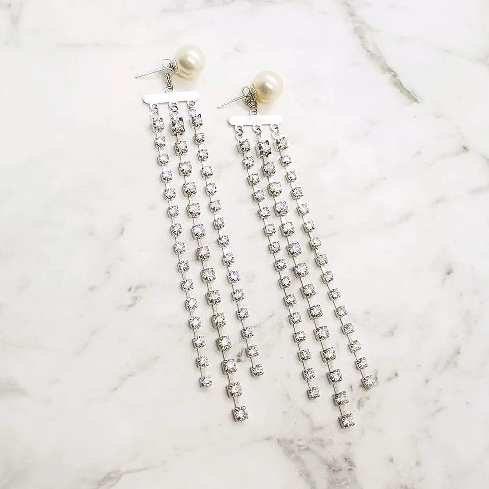 Alexi Modern Chic Bridal Earrings