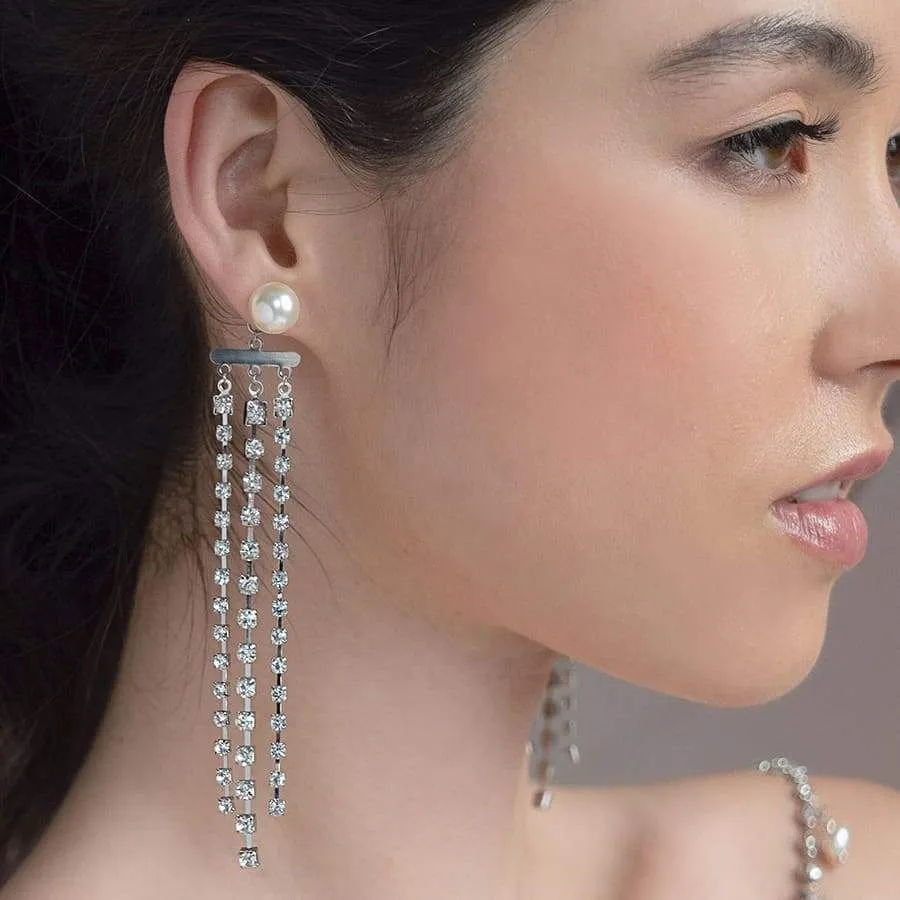 Alexi Modern Chic Bridal Earrings