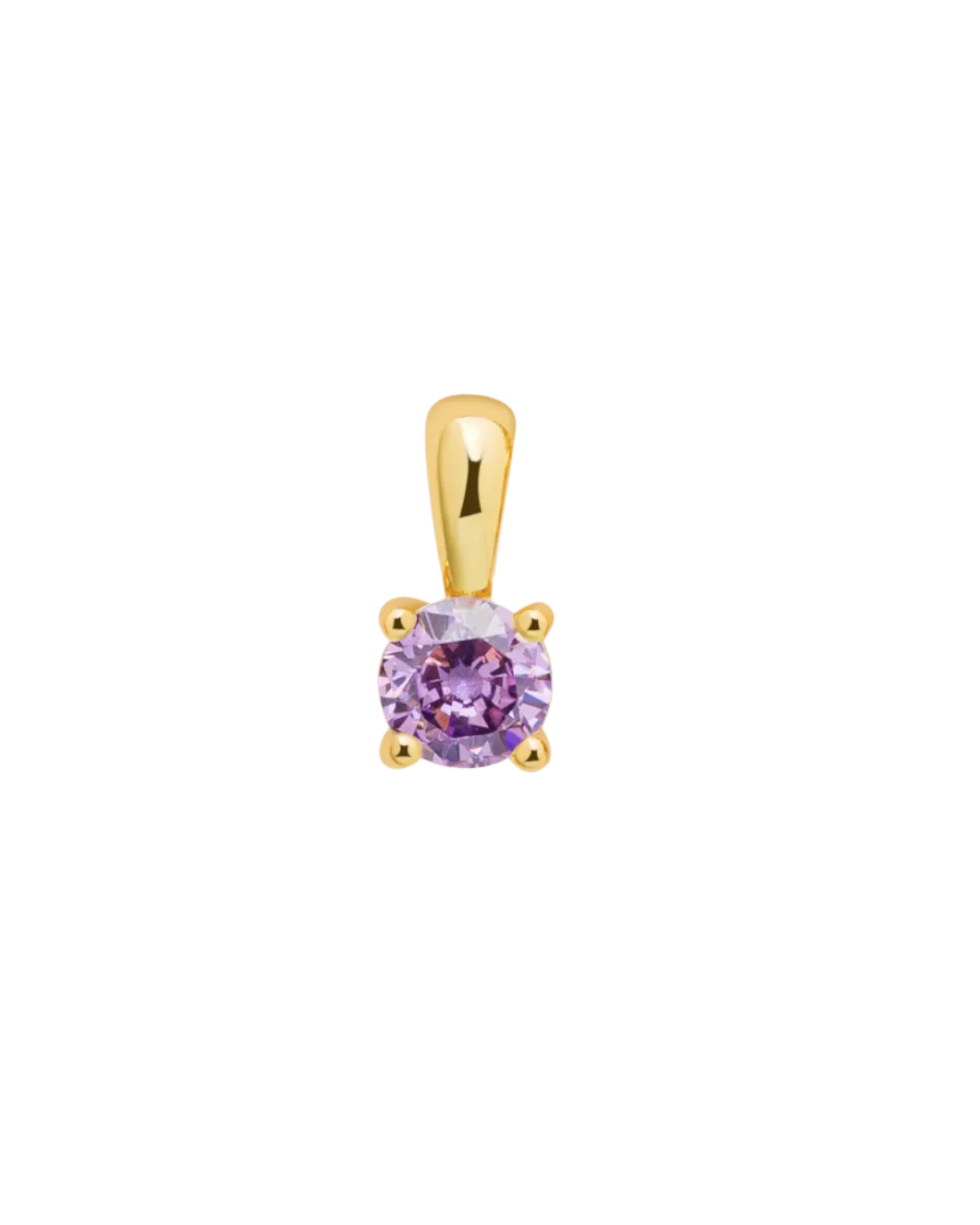 Amethyst February Birth Charm