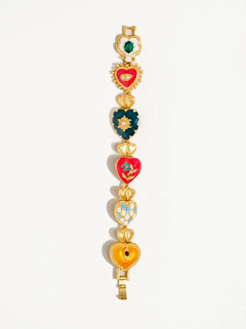 Baroque Heart Multi-Color Bracelet
