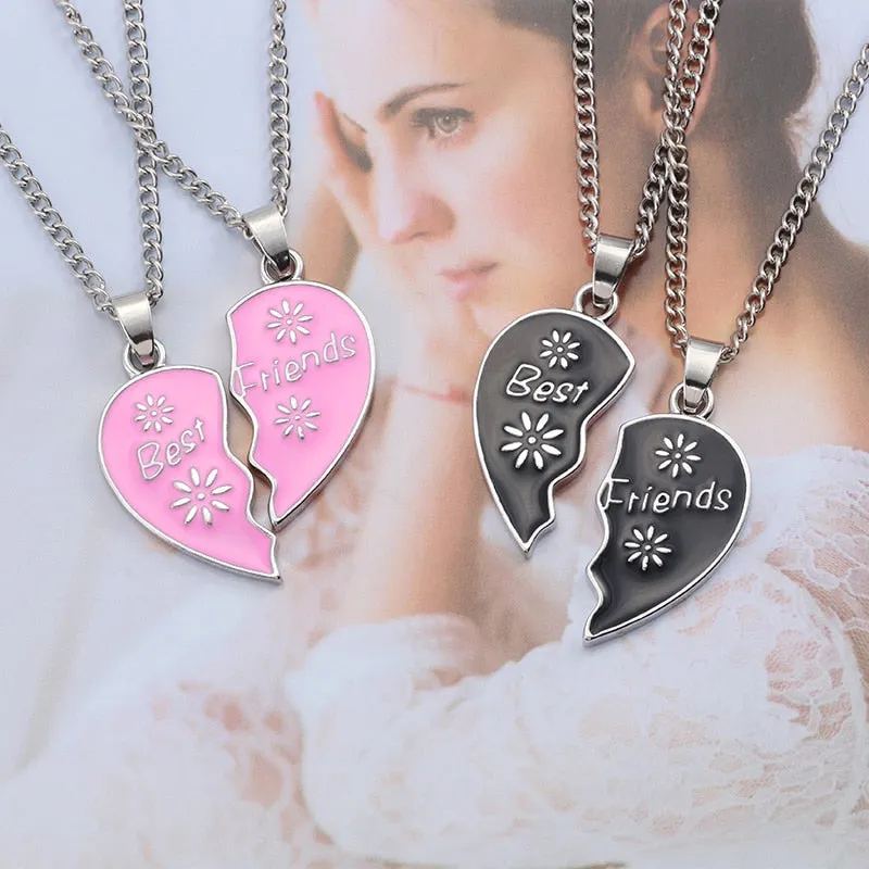 Best Friend Necklace 2-piece Pendant Necklace Good Friend Forever