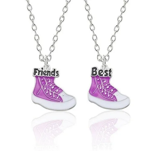 Best Friend Necklace 2-piece Pendant Necklace Good Friend Forever