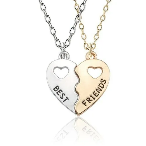 Best Friend Necklace 2-piece Pendant Necklace Good Friend Forever