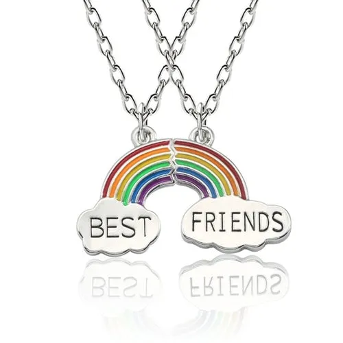 Best Friend Necklace 2-piece Pendant Necklace Good Friend Forever