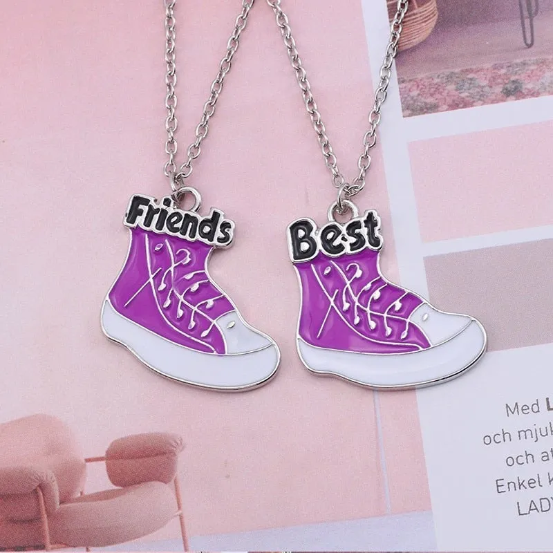 Best Friend Necklace 2-piece Pendant Necklace Good Friend Forever