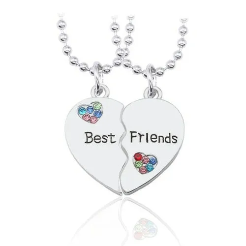 Best Friend Necklace 2-piece Pendant Necklace Good Friend Forever