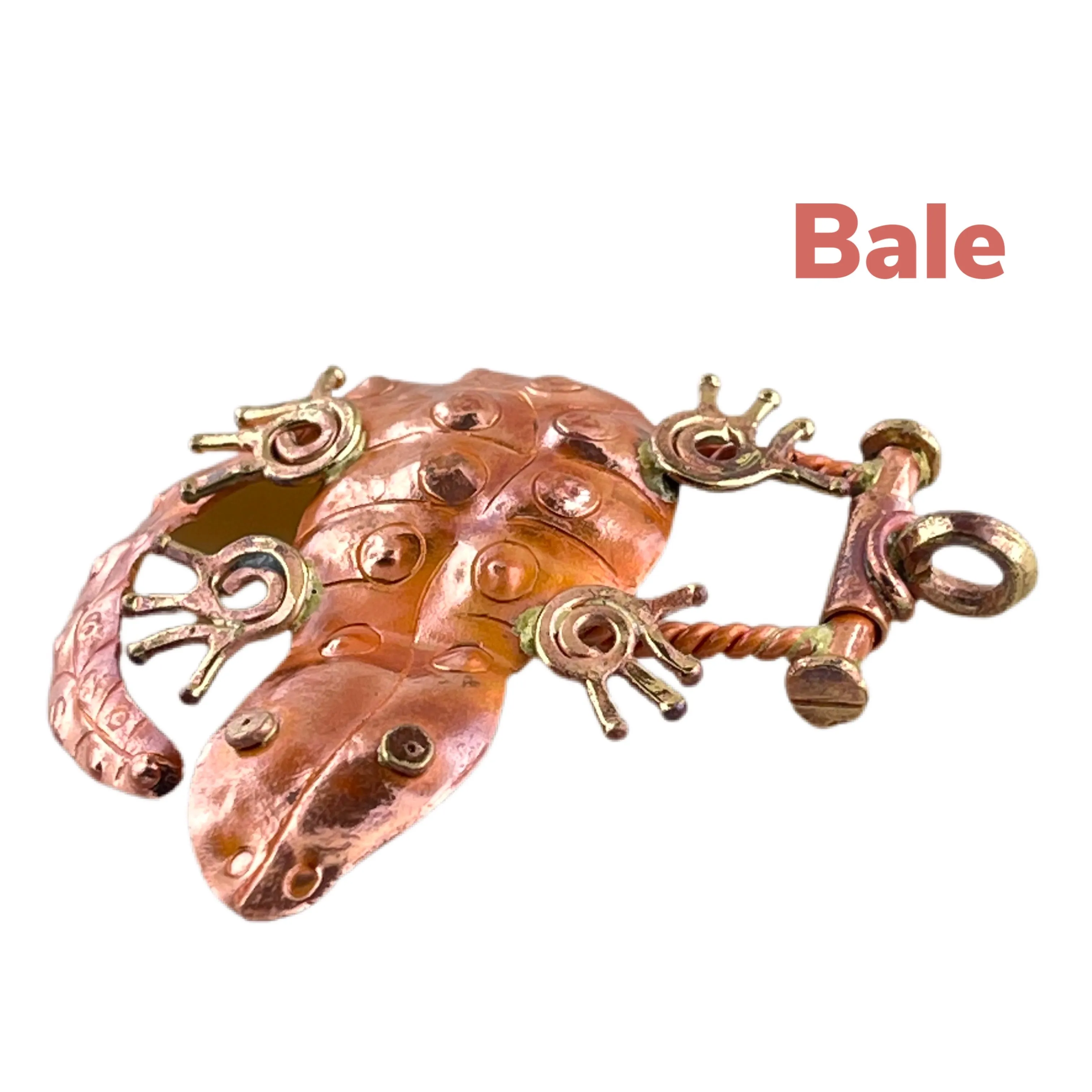 Big Copper Lizard Pendant