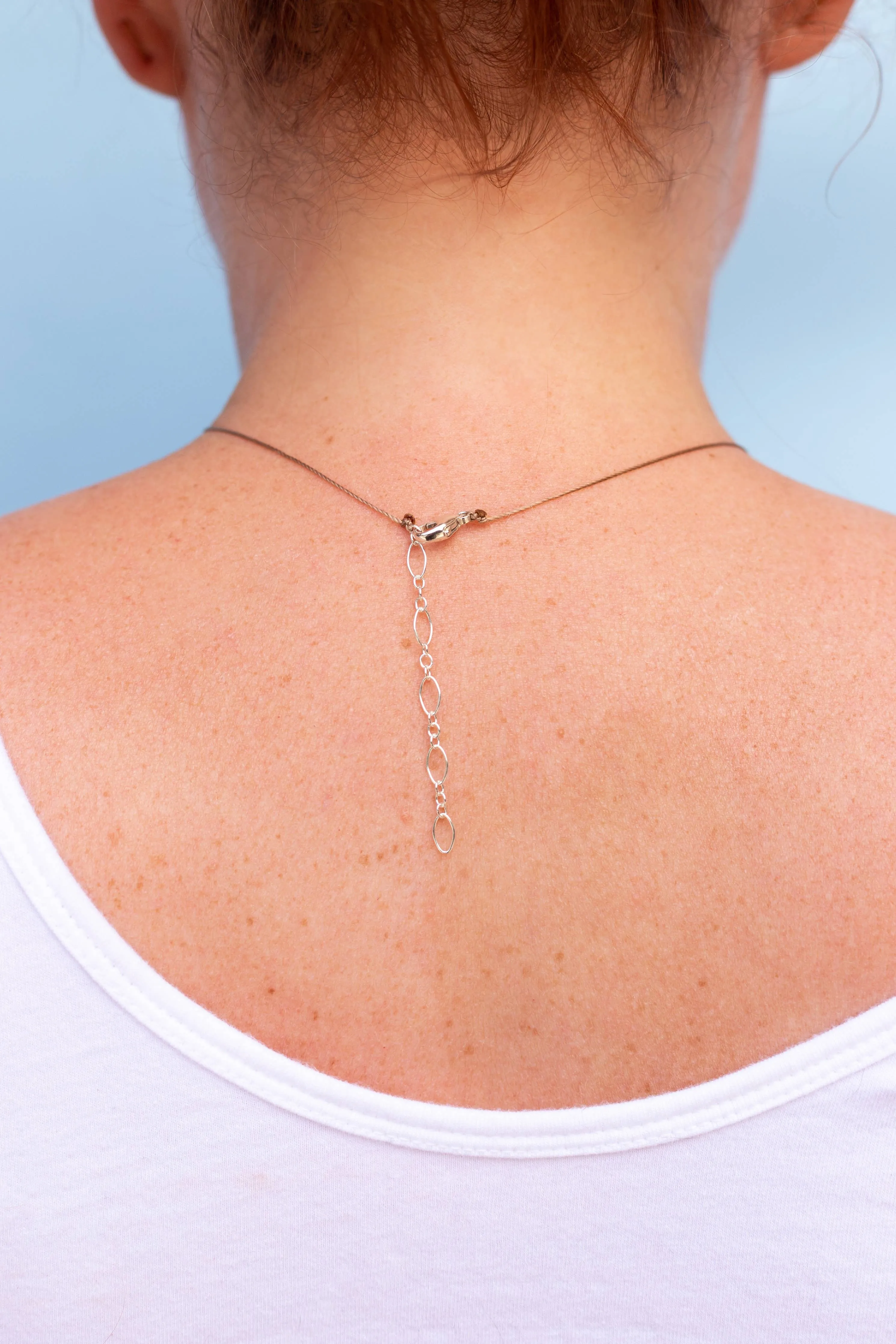 Blue Lace Agate Seed Necklace for Confidence - SEED03