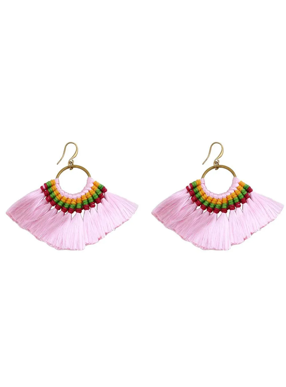 Boho Tassel Earrings Handmade Long Earring