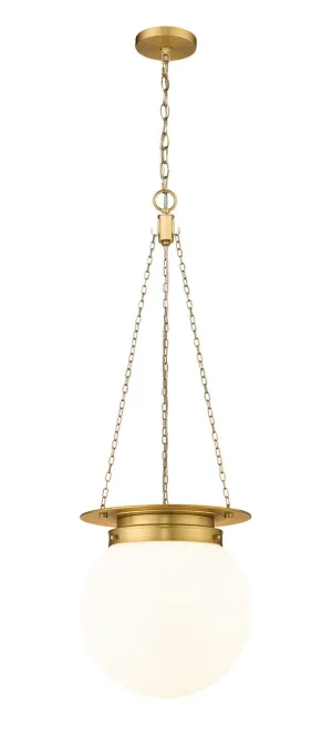 Calhoun One Light Pendant in Heritage Brass