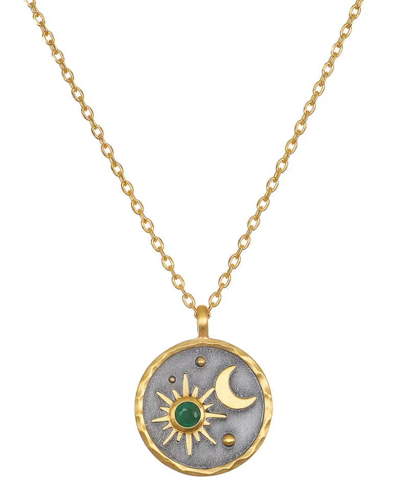 Celestial Birthstone Necklace - May | Satya