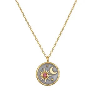 Celestial Birthstone Necklace - October | Satya