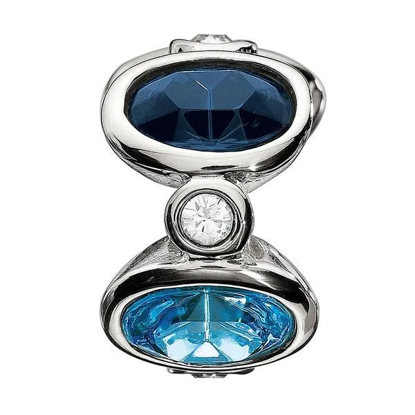 Chamilia Sterling Silver Blue Crystal Oval Majestic Charm D