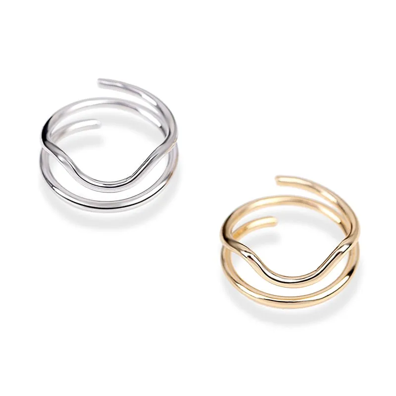 Chicmy-Gothic Metal Line Thin Nail Rings Daily Fingertip Protective Cover Trendy Ring