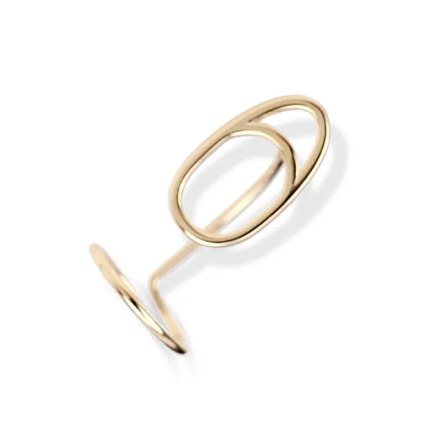 Chicmy-Gothic Metal Line Thin Nail Rings Daily Fingertip Protective Cover Trendy Ring