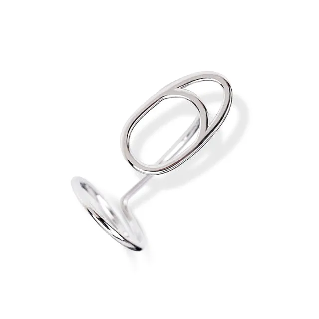 Chicmy-Gothic Metal Line Thin Nail Rings Daily Fingertip Protective Cover Trendy Ring