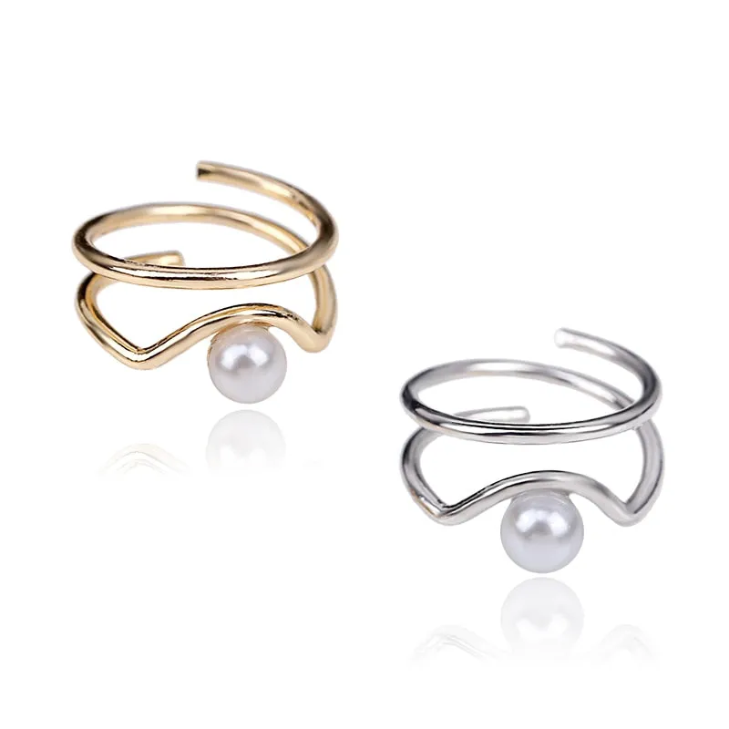 Chicmy-Gothic Metal Line Thin Nail Rings Daily Fingertip Protective Cover Trendy Ring