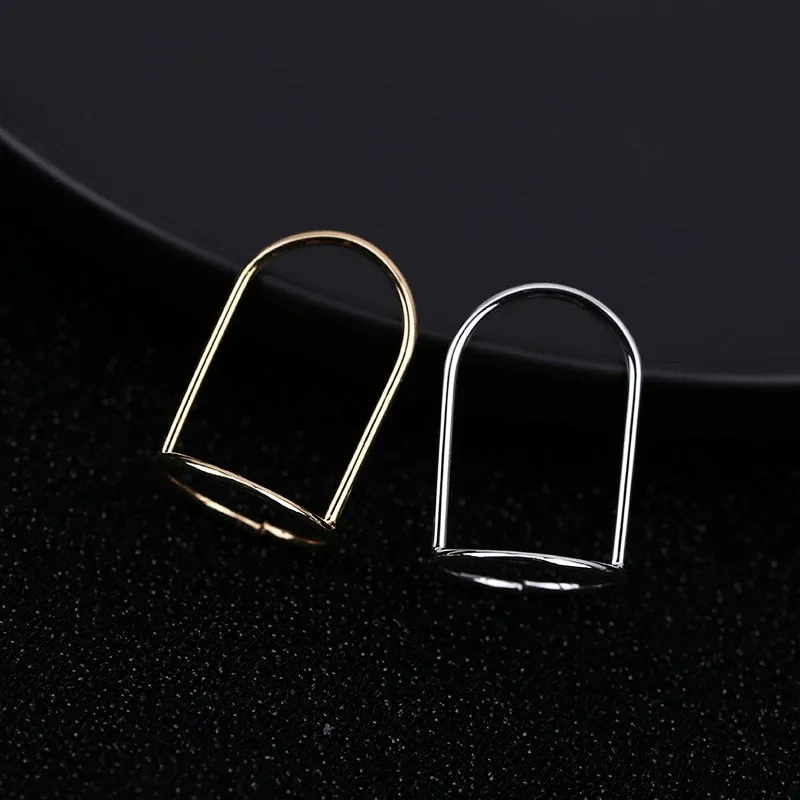 Chicmy-Gothic Metal Line Thin Nail Rings Daily Fingertip Protective Cover Trendy Ring