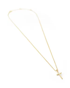 Cross Charm Necklace 18K Gold Vermeil