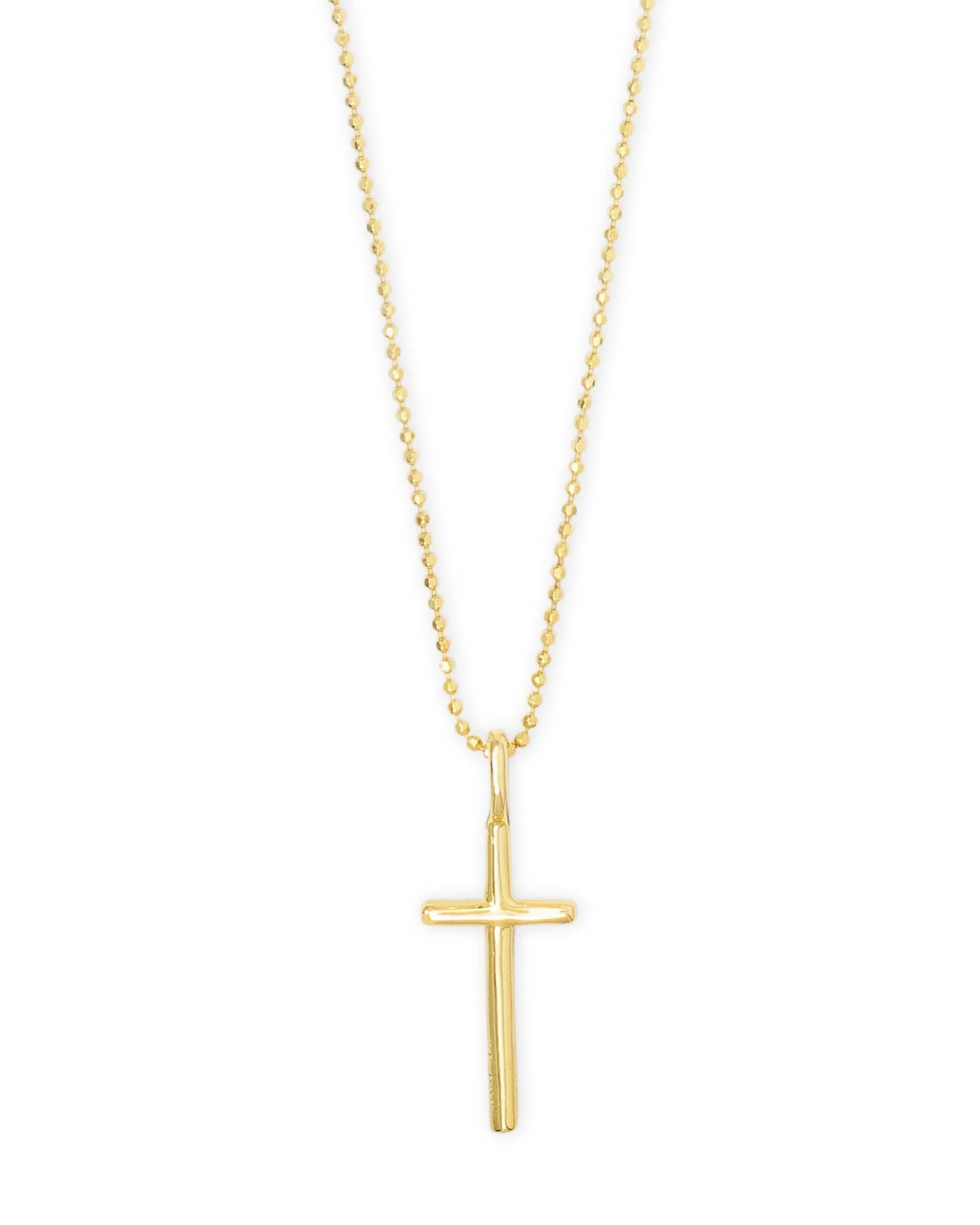 Cross Charm Necklace 18K Gold Vermeil