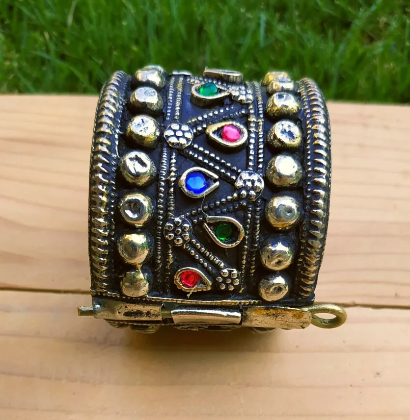 Cuff bracelet- Antique Afghan cuff - Boho Cuff- Tribal Bracelet  - Rabari cuff - Silver Cuff Bracelet - Statement Bracelet - Boho jewelry