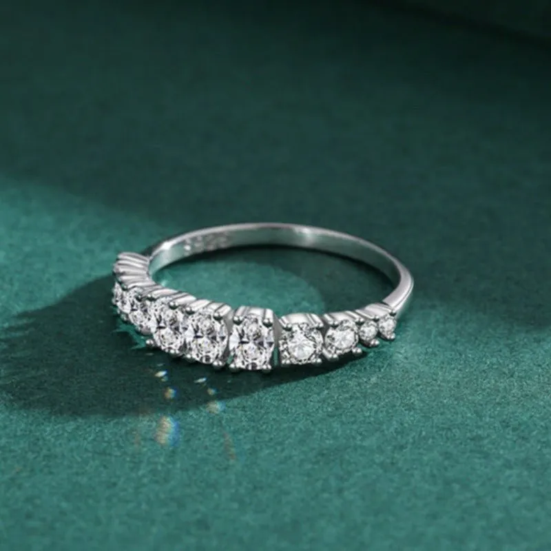 Dazzling Emerald Cut Zircon Ring 925 Sterling For Women Wedding Jewelry