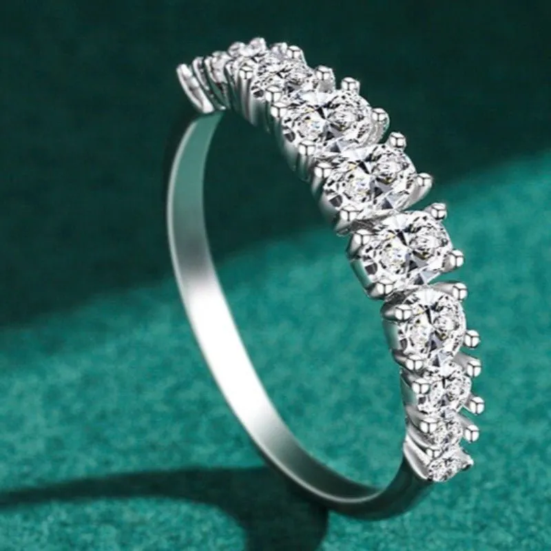 Dazzling Emerald Cut Zircon Ring 925 Sterling For Women Wedding Jewelry