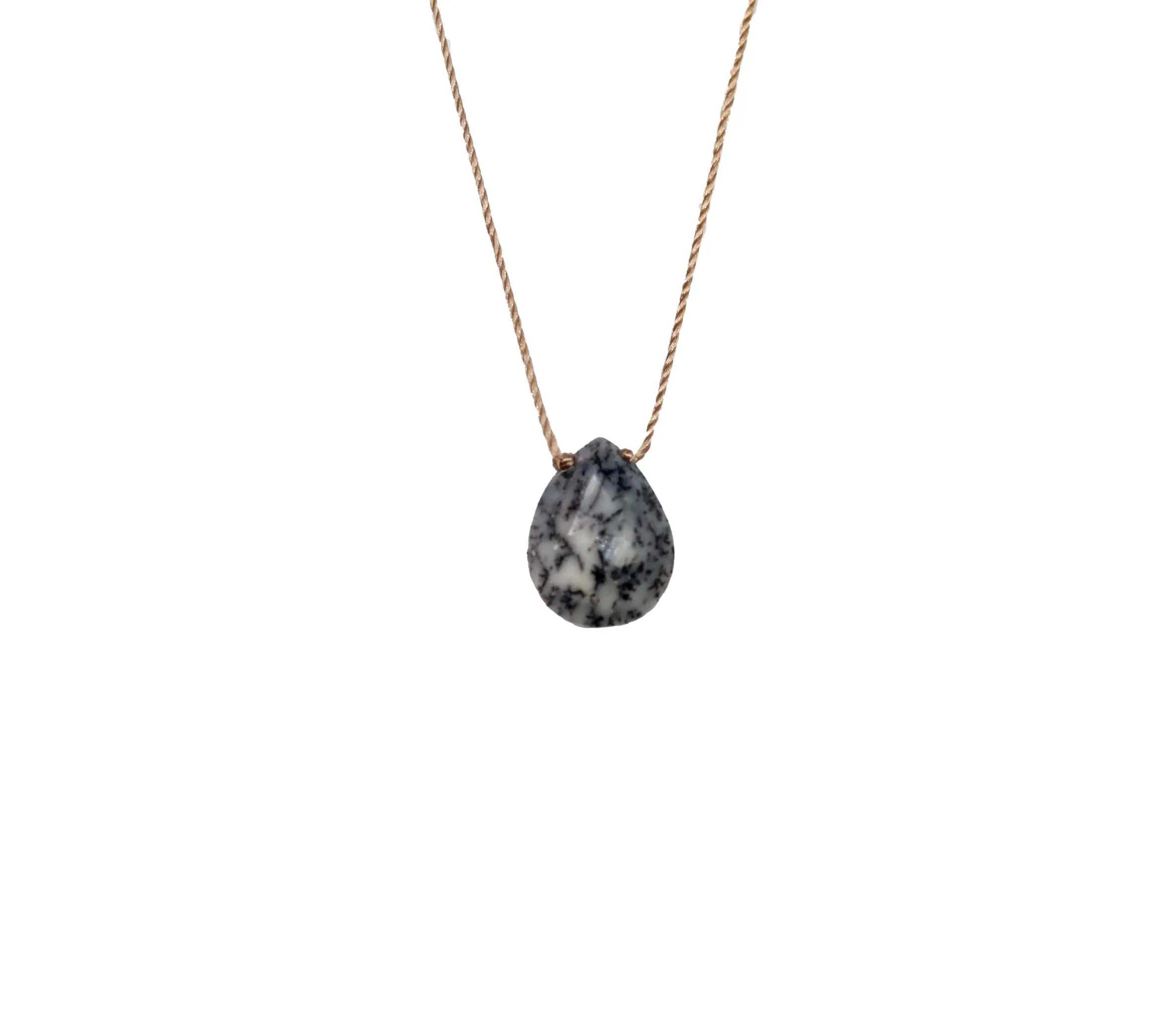 Dendrite Opal Luxe Necklace for Spiritual Awakening OLOVE19
