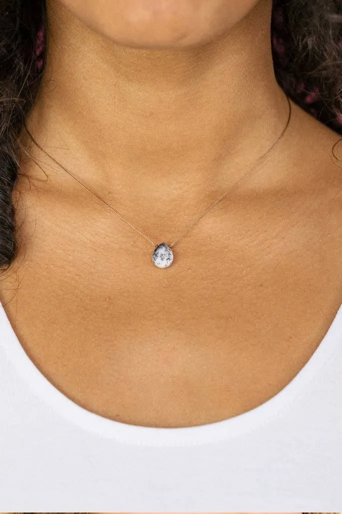 Dendrite Opal Luxe Necklace for Spiritual Awakening OLOVE19