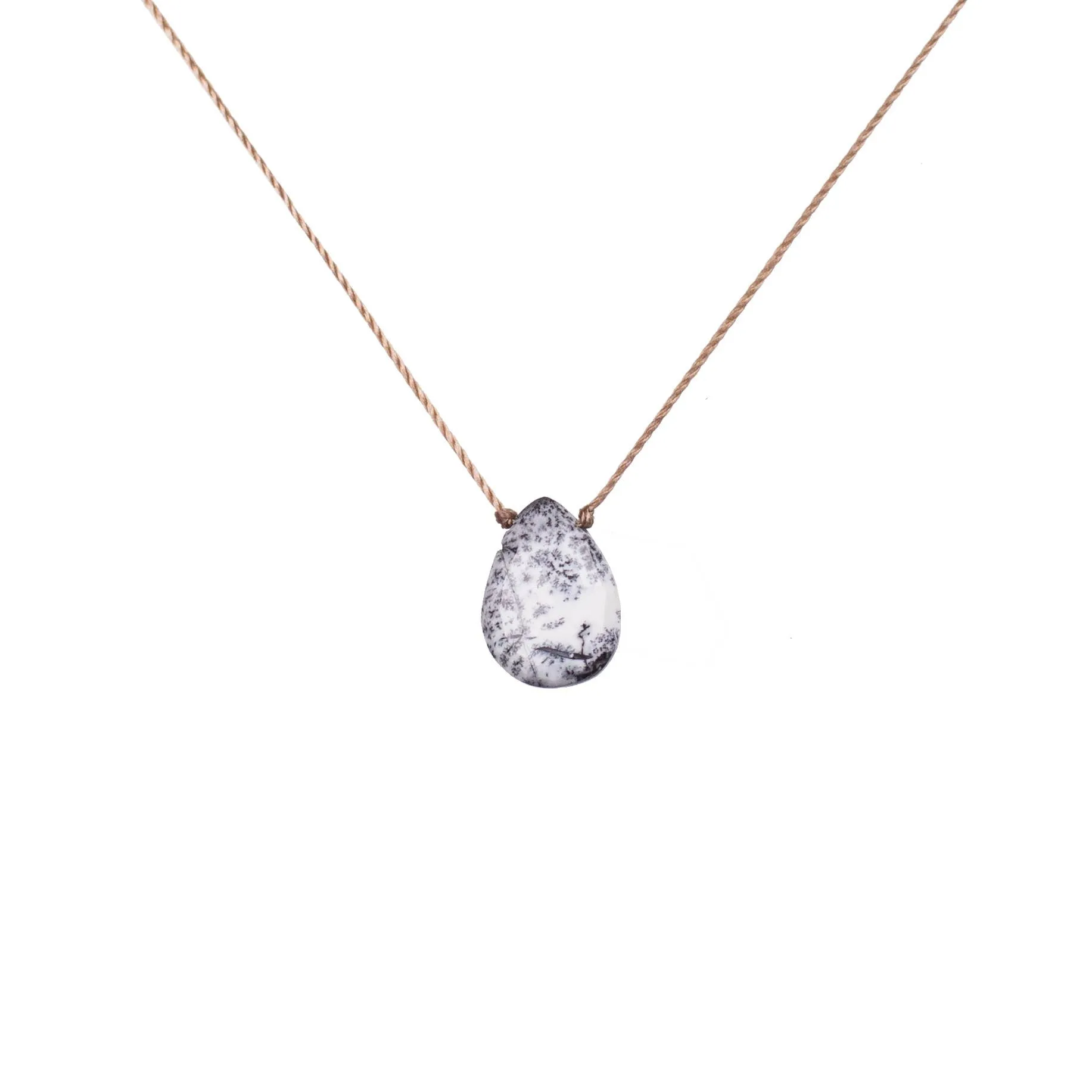 Dendrite Opal Luxe Necklace for Spiritual Awakening OLOVE19