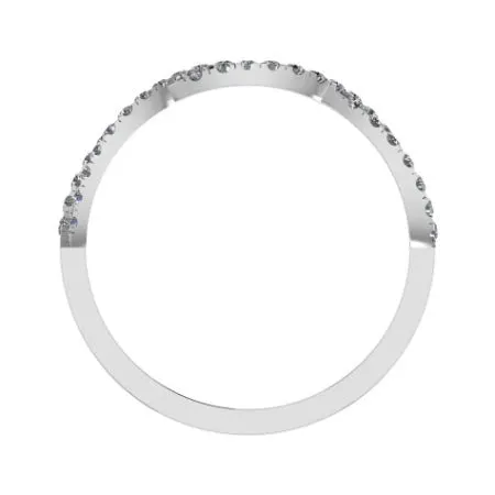 Derowen Infinity Trendy Lab Diamond Wedding Ring