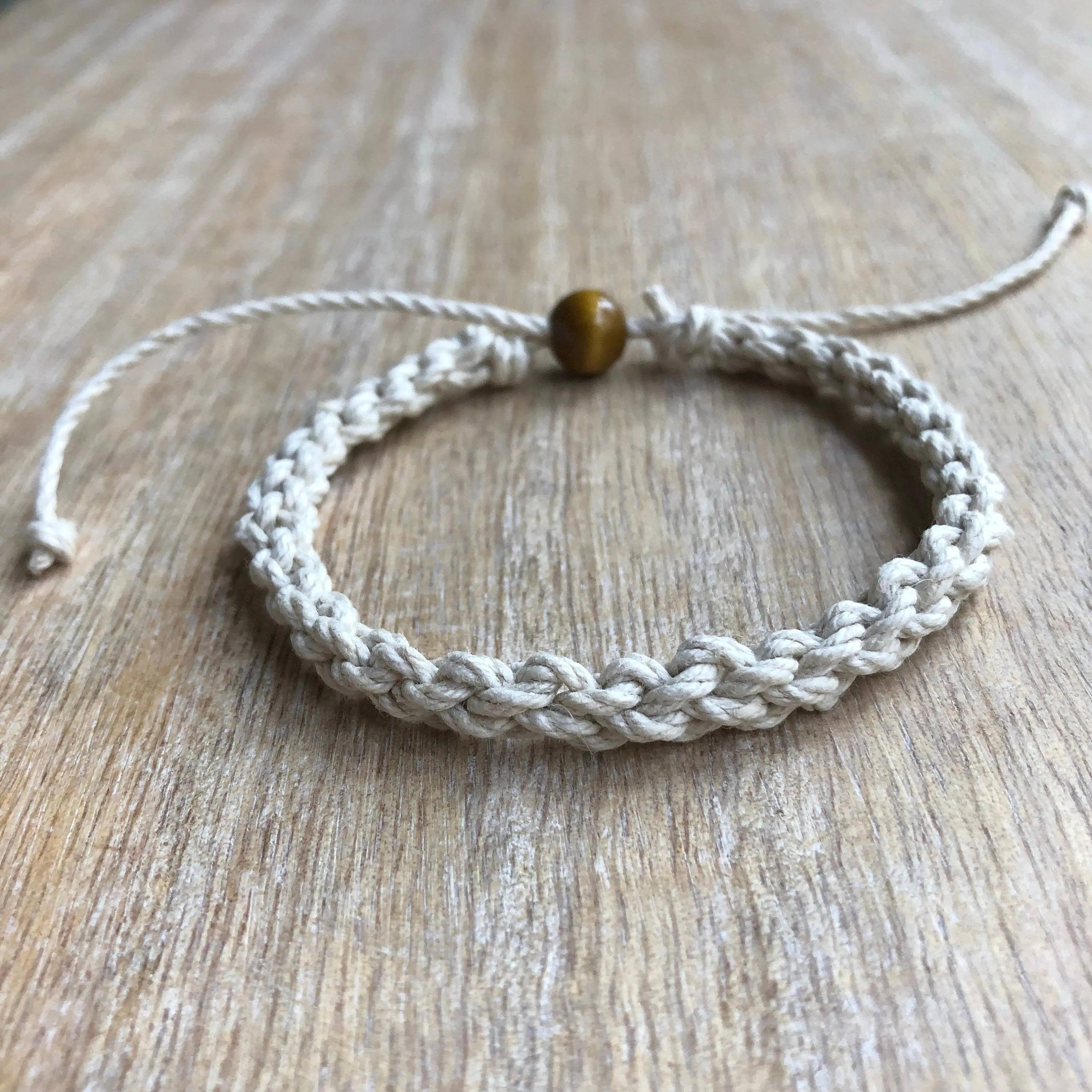 Destin Natural Braided Anklet