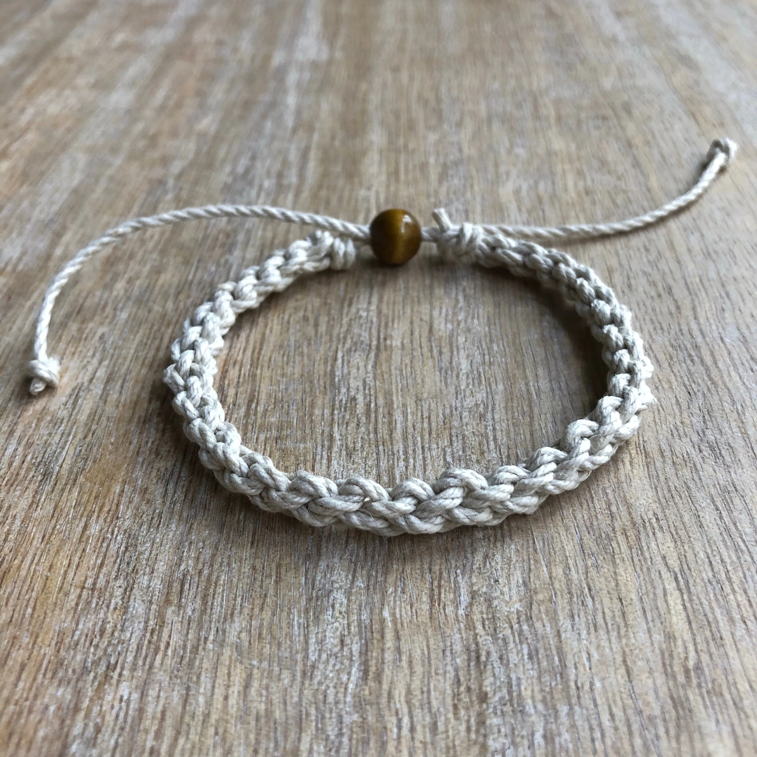Destin Natural Braided Anklet