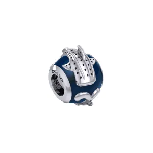 DiveSilver Whale Shark Silver Bead with Navy Blue Enamel DiveSilver Whale Shark Silver Bead with Navy Blue Enamel