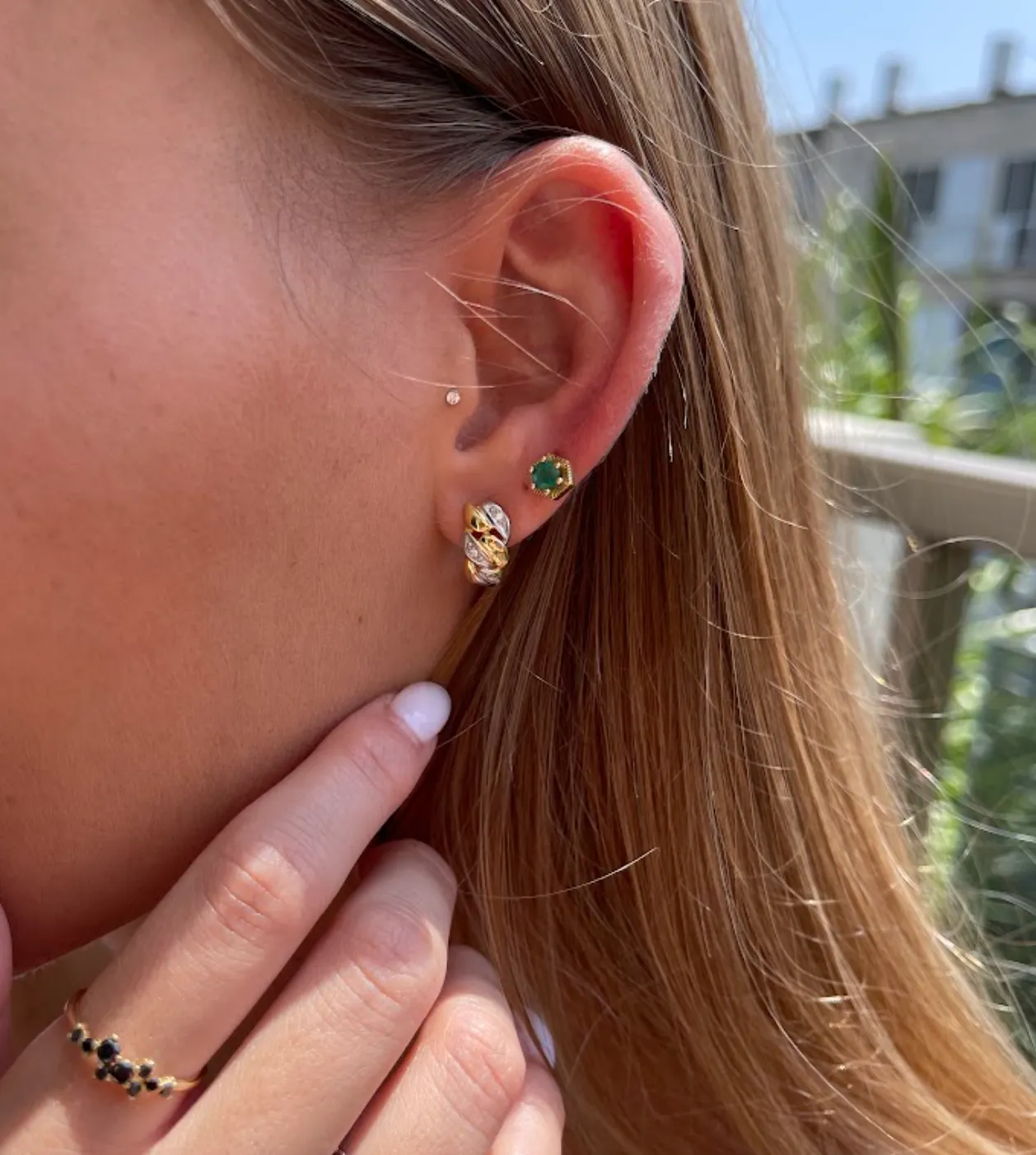 Dorié - 18k vintage hoop earrings