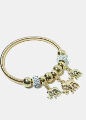 Elephant Charm Bracelet
